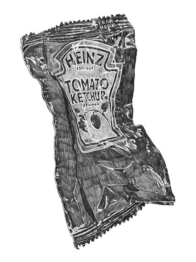 Detail of Tomato ketchup art print