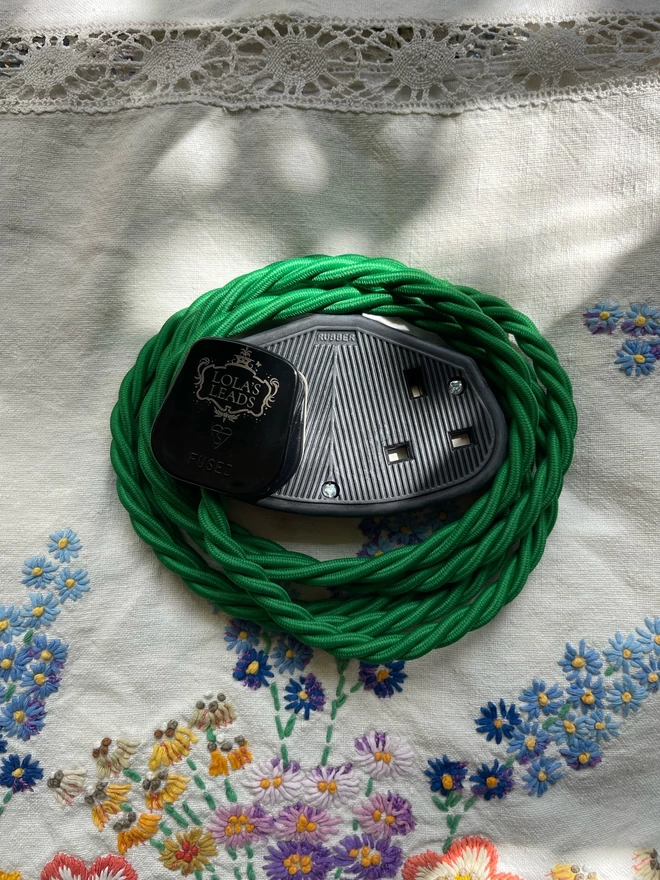 Rich Green Lola's Lead Extension Cable