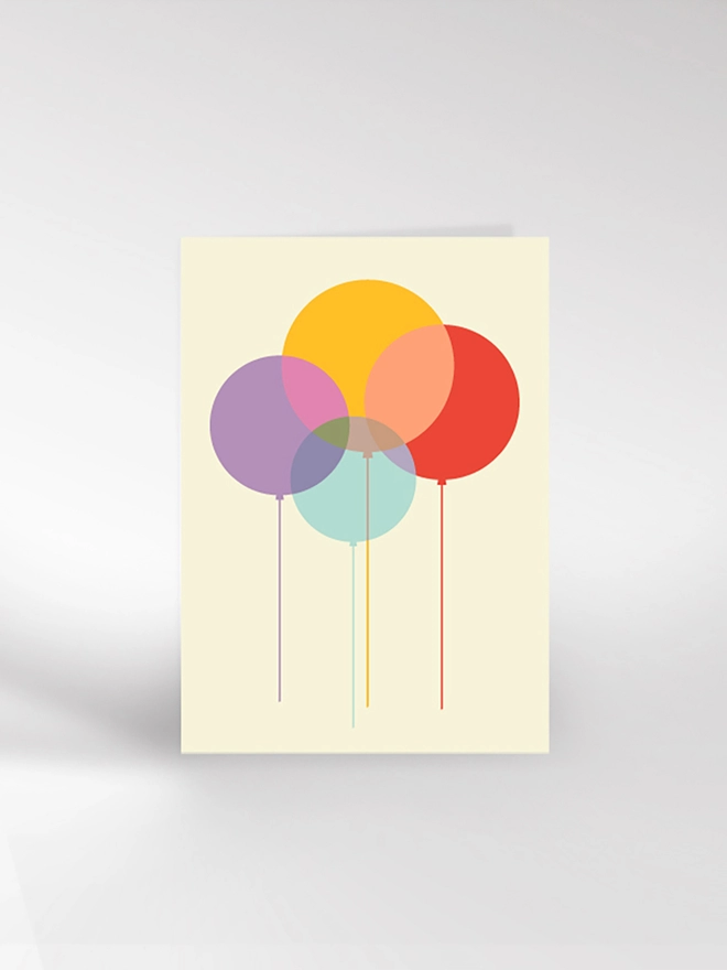 Balloons greetings card