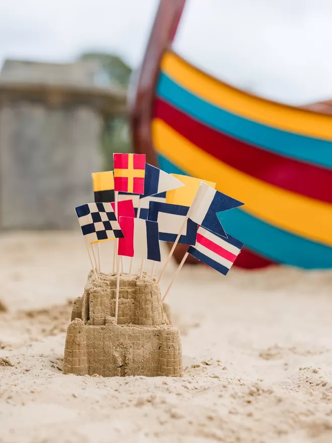 Sandcastle flags by Caro B.
