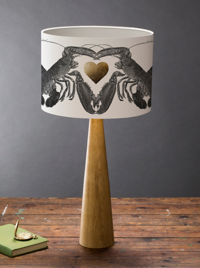 Mountain and Molehill – Lobsters dancing with hearts love lampshade