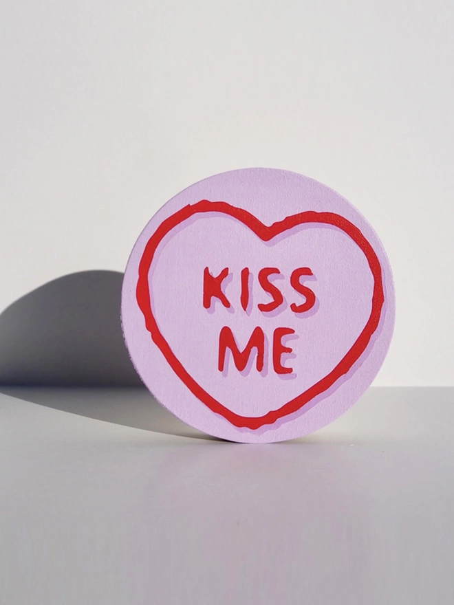 'Kiss Me' Love Heart