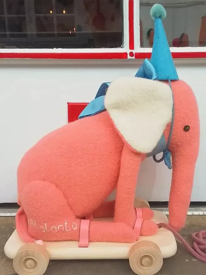 Pink elephant toy