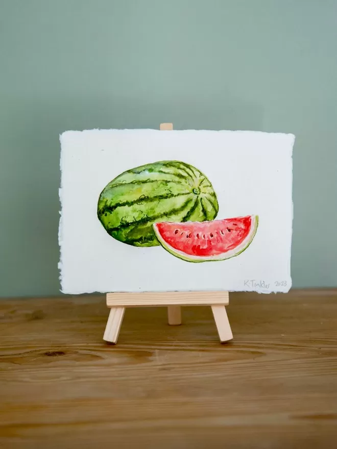 Katie Tinkler Illustration of a watermelon.