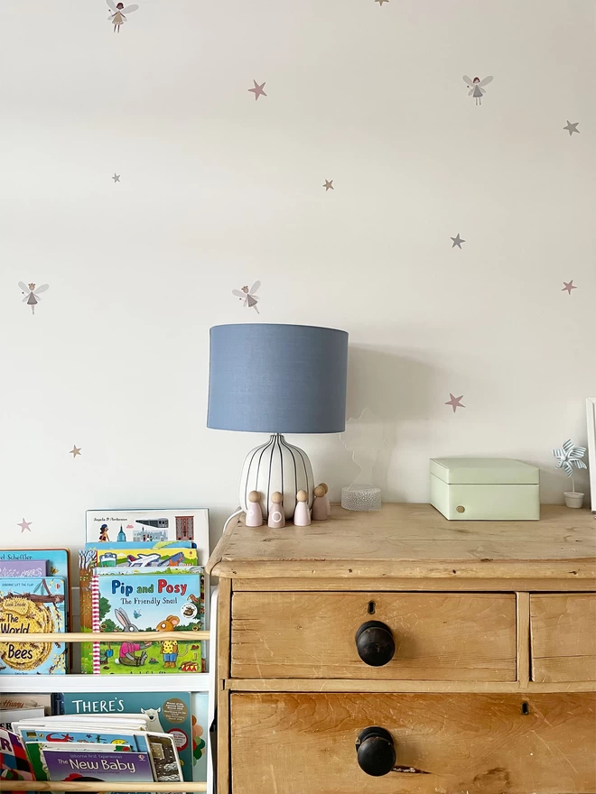 Fairy Dust Wall Stickers in little girls bedroom