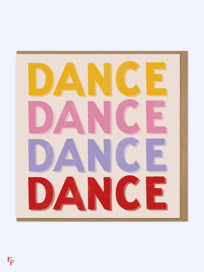 'Dance Dance Dance' Charity Greeting Card  by Flora Fricker