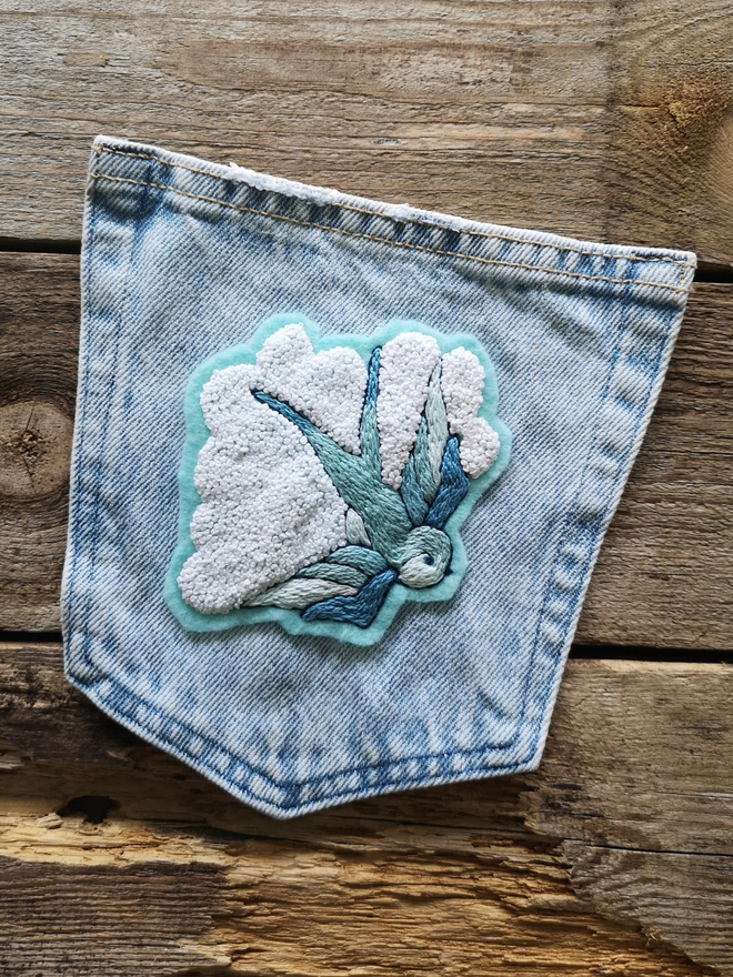 Embroidered pouch