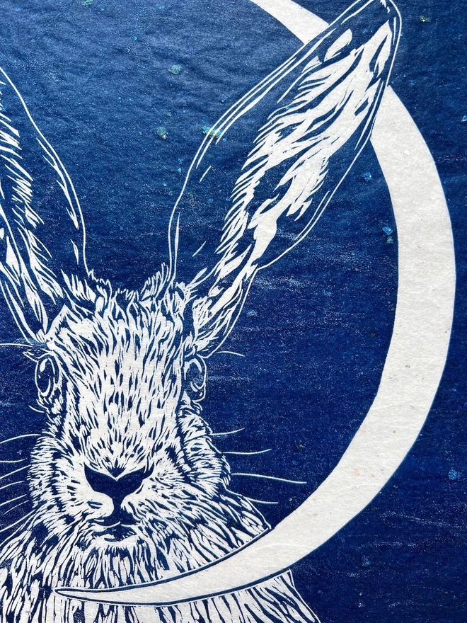 new moon hare detail