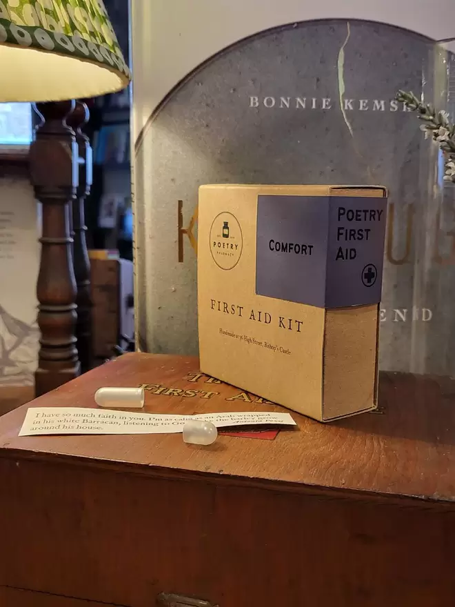 Cardboard Comfort First Aid Kit on vintage first aid kit