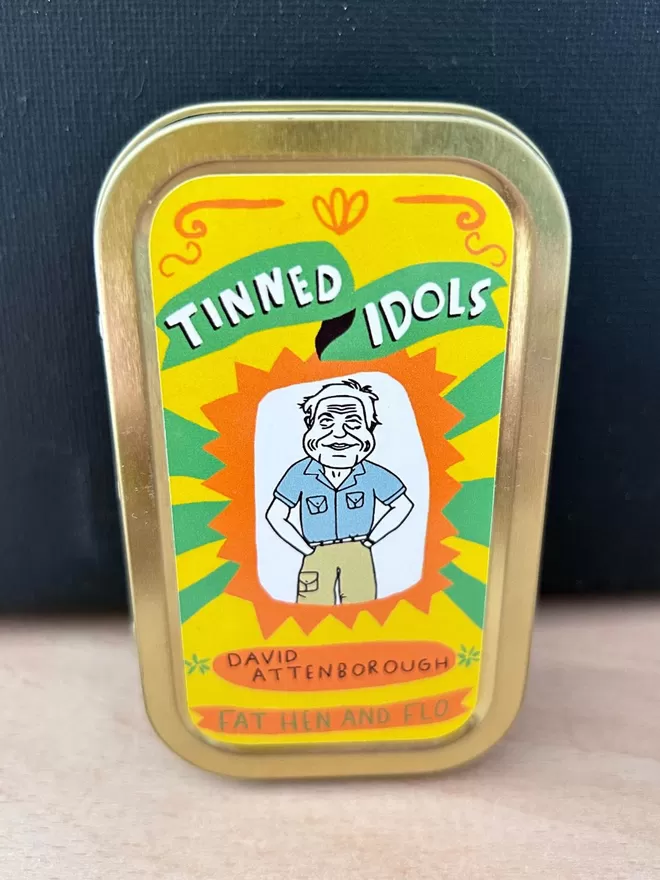 Tinned Idol - Mini Keepsake Doll - David Attenborough