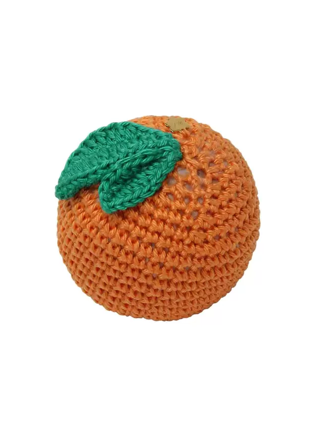 Image of crochet orange and details.