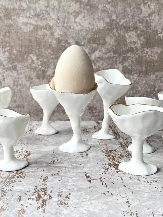 Quirky Egg Cup - White