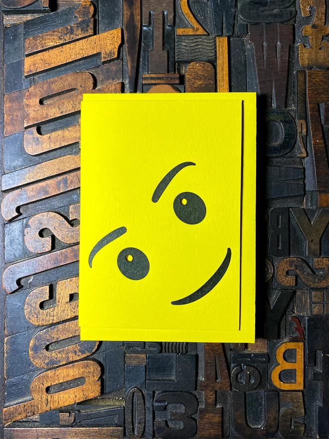Smile Letterpress Card