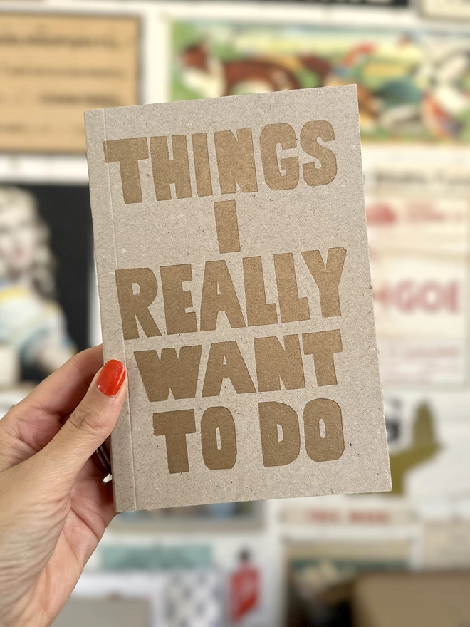 Things I really want to do lifestyle notebook