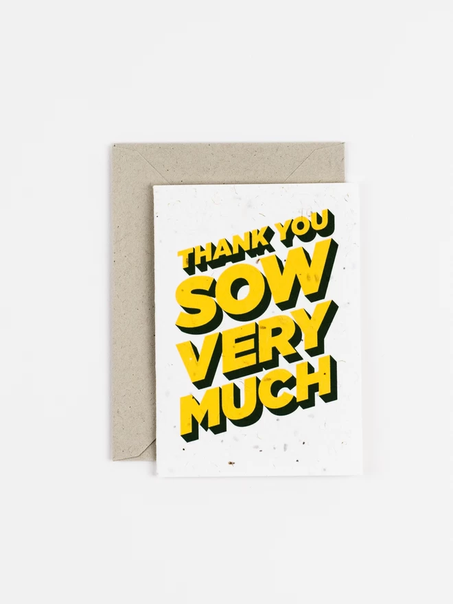 Plantable Thank You Notecards