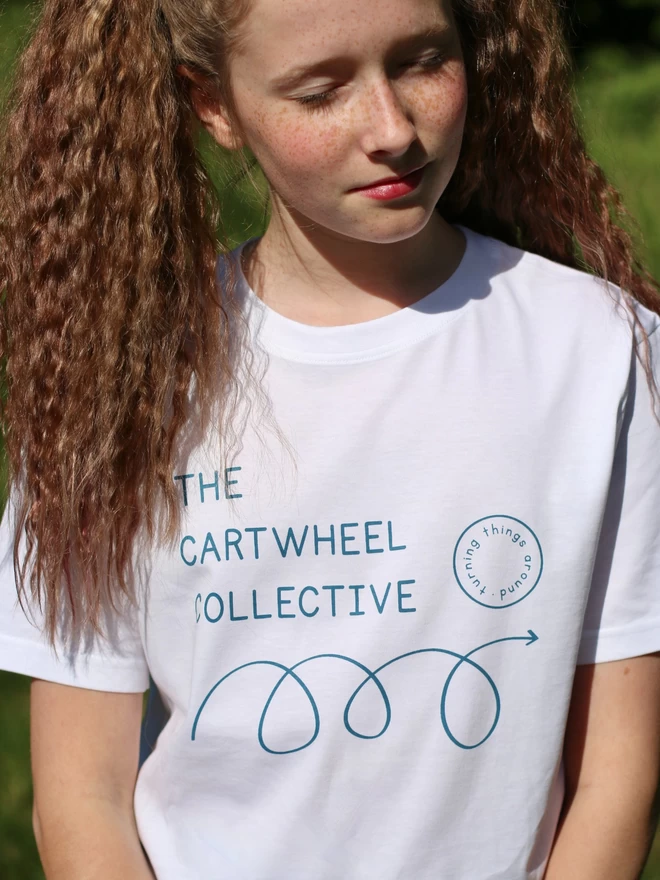 Cartwheel T-Shirt White Mims & Family