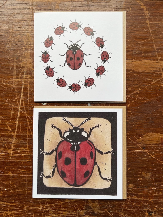 Ladybird art cards