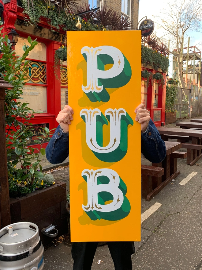Pub Painted Sign